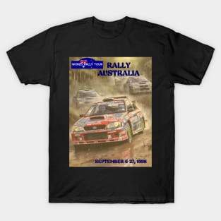 1998 Rally Australia, World Rally Tour Racing Poster T-Shirt